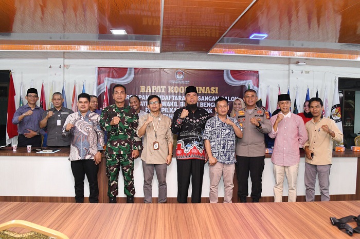 Jelang Pendaftaran Paslon Bupati dan Wabup, KPU Bengkalis Gelar Rakor