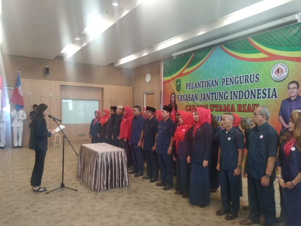 Pengurus Yayasan Jantung Indonesia Cabang Riau Resmi Dilantik