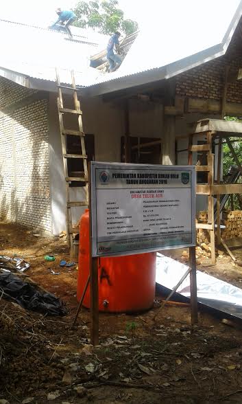 Pembangunan Posyandu dan Jalan Desa Teluk Aur Dilaksanakan