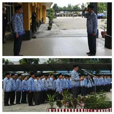 Hari Pertama Bertugas, Ini Pesan Julian Norwis Pada Jajaran Pegawai Pemkab Meranti