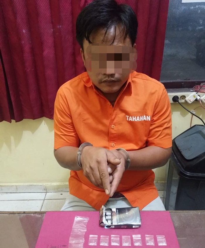 Acungkan Parang Kepada Petugas, Pengedar Sabu ini Akhirnya Diringkus Polsek Tapung Hulu