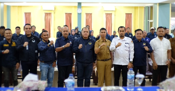 Sekda Meranti Hadiri Rakerda NasDem, Tegaskan Sinergi Partai dan Pemda