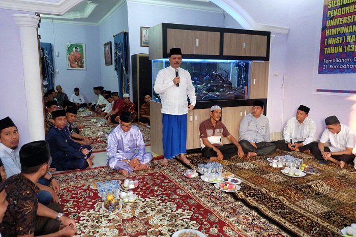 Sekda Inhil Buka Puasa Bersama Pengurus HNSI dan IKA UR  di Kediamannya