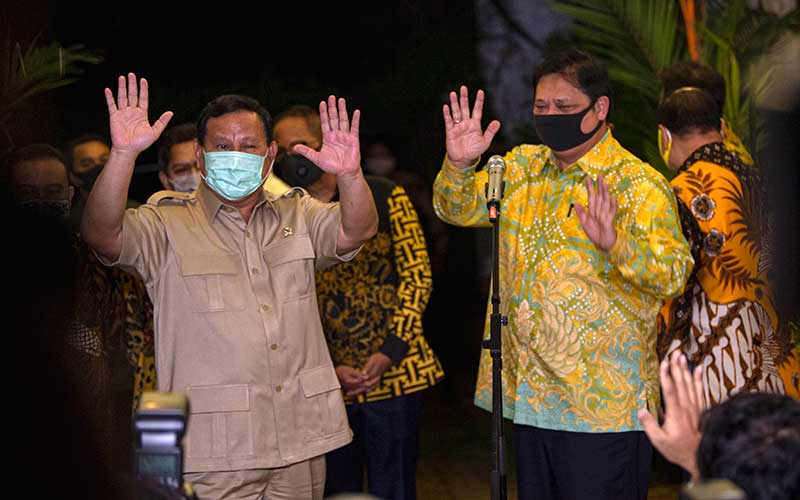 Ditanya Soal Jokowi yang Ancam akan Reshuffle Kabinet, Prabowo: Hahaha, Udah Ya, Bye