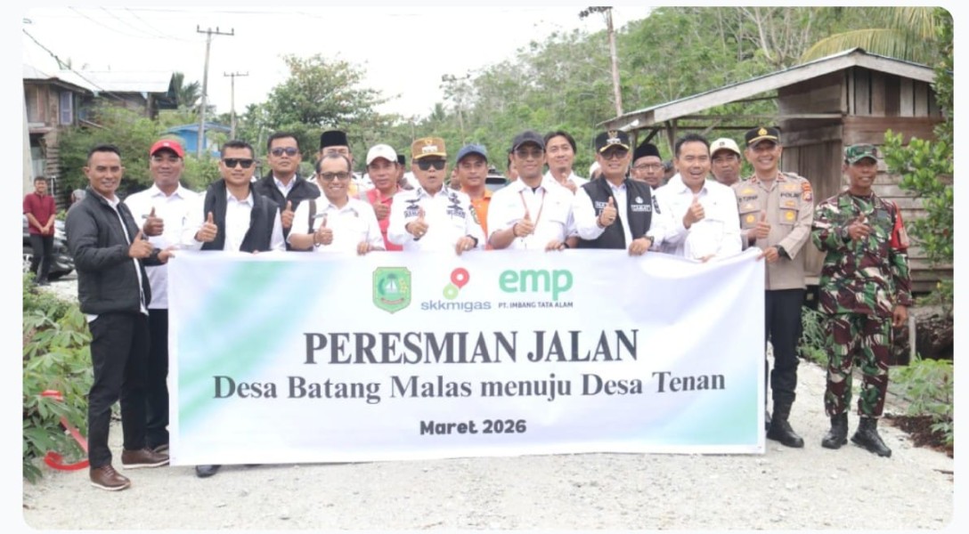 Sinergi Pemkab dan Swasta, Bupati Asmar Resmikan Jalan Batang Malas–Tenan Sepanjang 1,8 Km