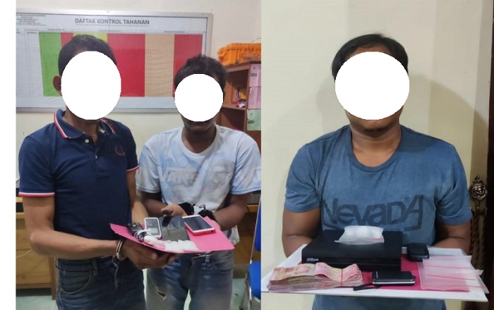 Polisi Cokok Tiga Terduga Pengedar Sabu-Sabu di Seberida Inhu