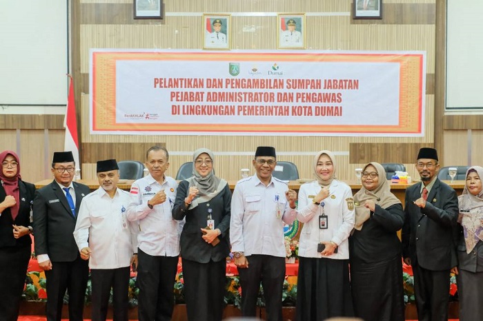 Pemkot Dumai Lantik Pejabat Eselon III dan IV