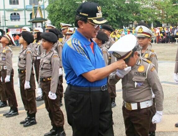 Bupati Bangga dengan Aksi Polisi Cilik Asal Tembilahan