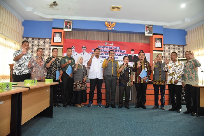 Bakesbangpol Bengkalis Terima Kunjungan Kerja Tim Terpadu Pengawasan Organisasi Kemasyarakatan Provinsi Riau