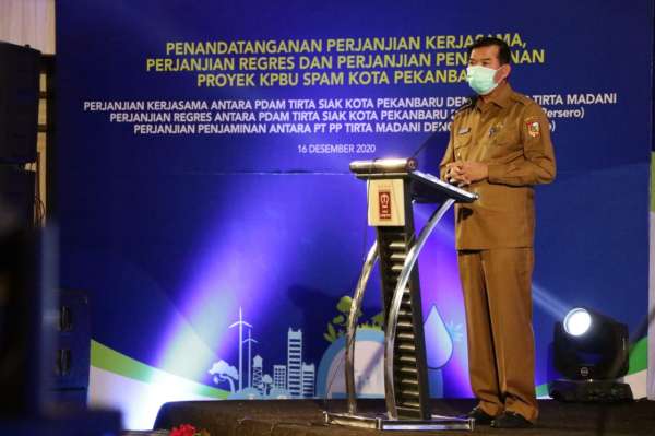 Soal Proyek KPBU SPAM, Wako Pekanbaru Ingin Layanan Air Bersih Bagi Masyarakat Makin Optimal 