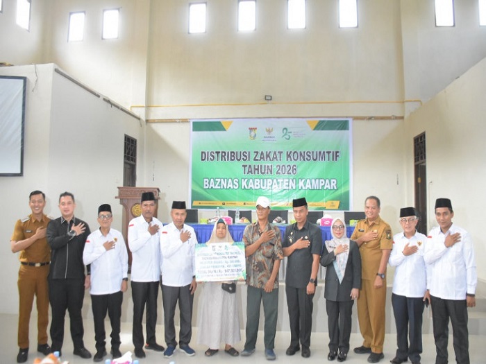 Baznas  Kampar Distribusikan Zakat Konsumtif  untuk 491 Penerima Manfaat