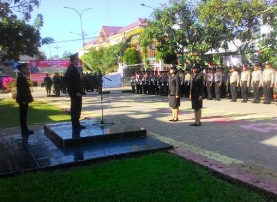 Wabup Hadiri Puncak HUT Bhayangkara ke-71 di Mapolres Rohul