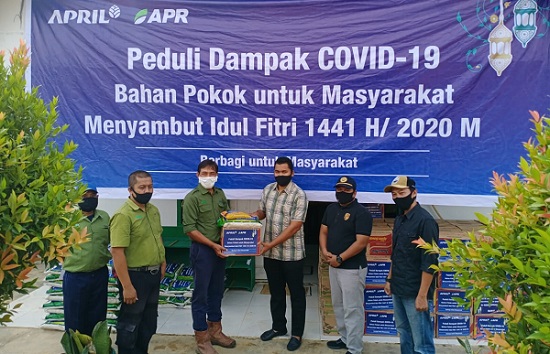 RAPP- APR Salurkan Bantuan Sembako untuk Warga Sungai Mandau
