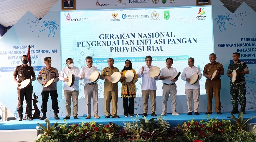 Peresmian GNPIP di Kampar, BI dan TPID Riau Optimalkan Peran  BUMDes dalam Pengendalian Inflasi