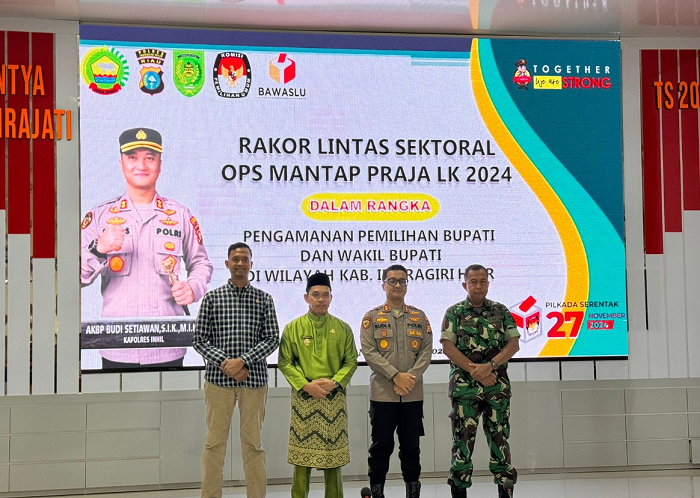 Pj Bupati Inhil Hadiri Rakor Lintas Sektoral Operasi Mantap Praja Lancang Kuning 2024