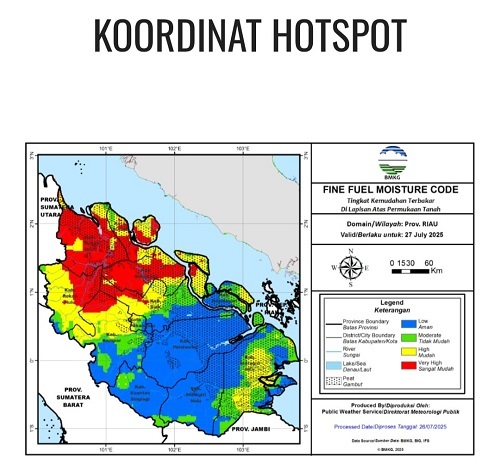 Alhamdulillah....Tinggal 4 Hotspot Tersisa di Riau