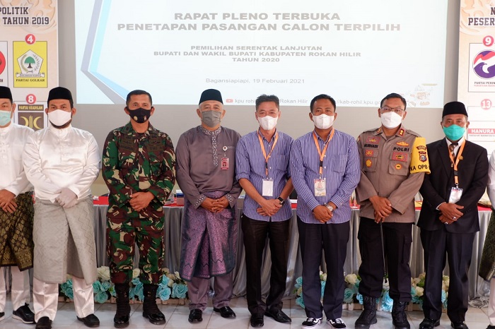 Perwakilan Pemda Rohil Tidak Hadir Dalam Rapat Terbuka KPU Penetapan Pasangan Aman