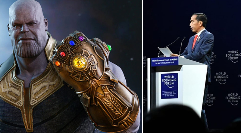 Jokowi Sebut 'Thanos' Keliru di Film Avenger: Infiinity War, Maksudnya Apa?