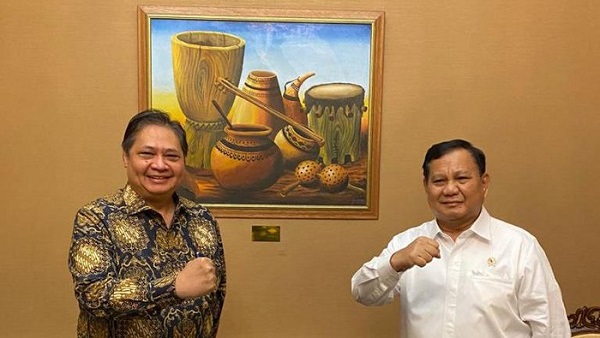 Prabowo Subianto dan Airlangga Hartarto Sudah Tiga Kali Bertemu, Gerindra Akhirnya Buka-bukaan Soal Ini...