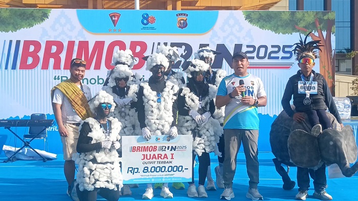 Kapolda Riau Suarakan Keadilan untuk TNTN saat Brimob Run 2025