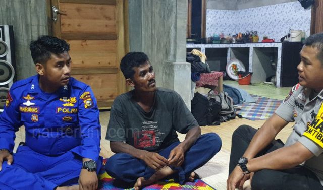 Tersesat di Tengah Lautan, Nelayan Malaysia Diselamatkan Warga Bengkalis