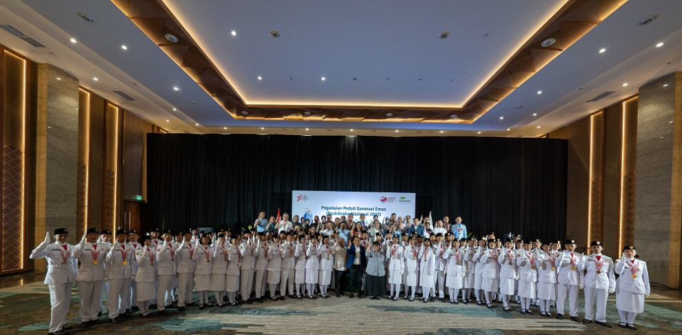 Berikan Tabungan Emas Rp291 Juta, Pegadaian Peduli Generasi Emas Paskibraka 2023