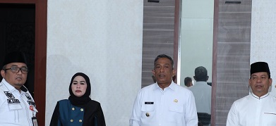 Bupati dan Wakil Bupati Rohul Ikuti Kegiatan Peluncuran Indikator Indeks Pencegahan Korupsi Daerah IPKD Tahun 2025 Secara Virtual