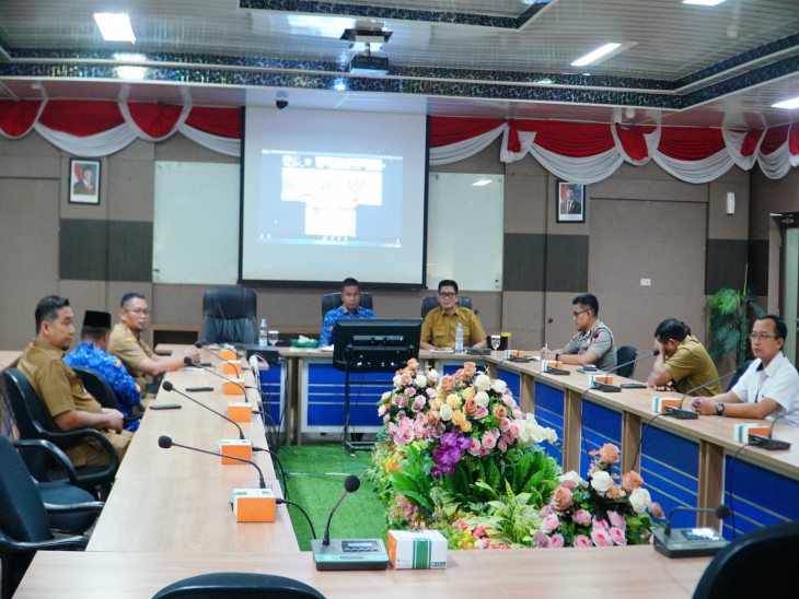 Bupati Kampar Ikuti Rakor Pengendalian Inflasi dan Penguatan Perlindungan Perempuan dan Anak