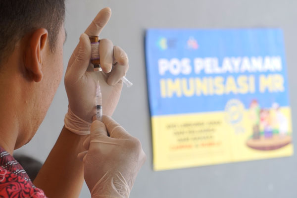 Di Pekanbaru, Realisasi Vaksin MR Baru 21 Persen