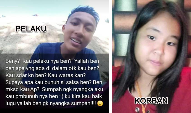 Salsabila Tewas Dibunuh Sang Pacar, Pelaku: Ada Rencana Memperkosa, Tak jadi karena Dia Lagi Haid...
