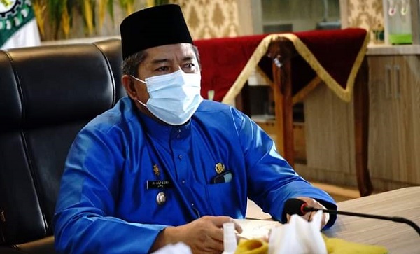 Bupati Alfedri Ikut Rakornas Penegakan Disiplin Protokol Kesehatan dan Penanganan Covid-19 Bersama Mendagri