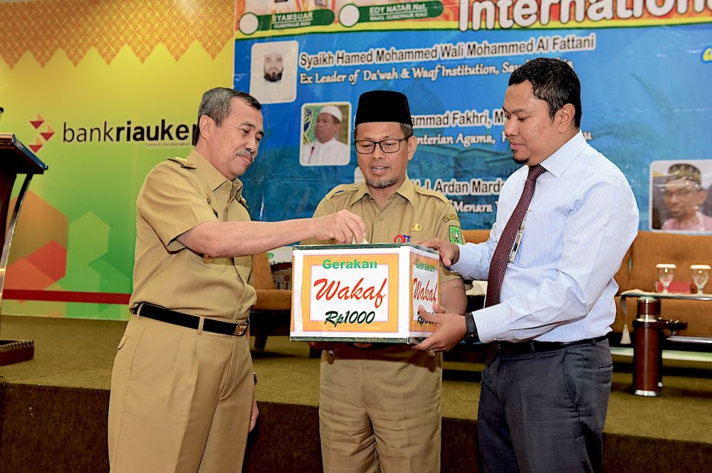 Ajak Masyarakat Berwakaf Seribu Sehari, Gubri: Pahalanya Terus Mengalir