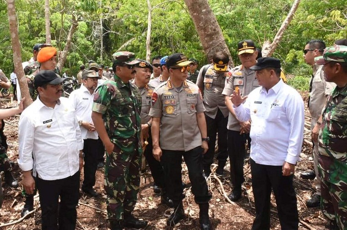 Panglima TNI dan Kapolri Tinjau Kondisi Karhutla di Rupat-Bengkalis