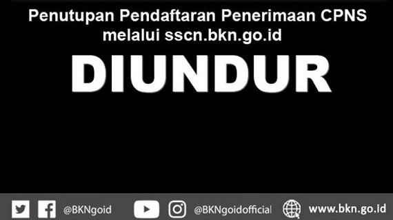 PENGUMUMAN: Pendaftaran CPNS 2018 di Web SSCN Diperpanjang hingga 15 Oktober