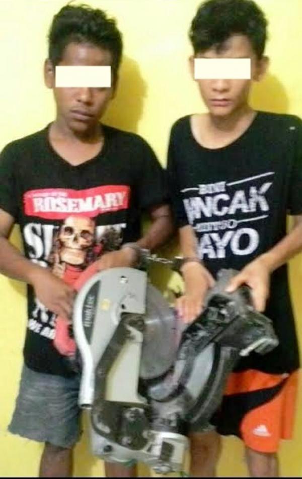 Bobol Usaha Perabot Aluminium, Dua Remaja Pekanbaru Diciduk Polisi