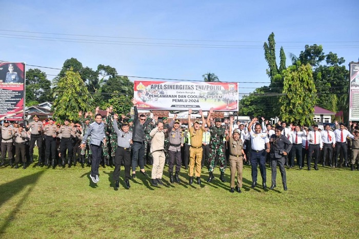 Polres Kampar Gelar Apel Pasukan Sinergitas TNI-Polri