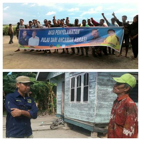 Selamatkan Pulau Ancaman dari Abrasi, PWI Meranti Tanam 4 Ribu Bibit Mangrove di Desa Mekong