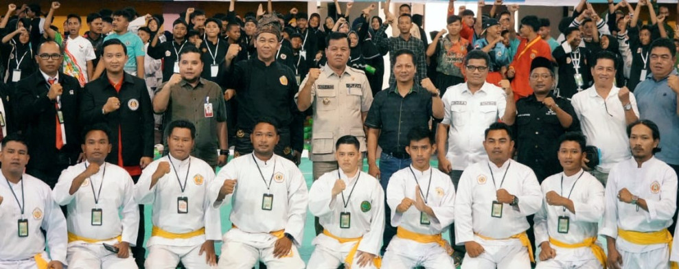Bupati Kuansing Buka Kejuaraan Pencak Silat Championship Piala Bupati 2024 di Gor A Sport Center