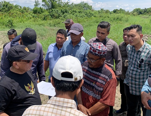 Bupati Rohil Tinjau Pembangunan SMP Jalan Lingkar