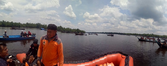 Tangani Lakalaut Di Perairan Mandah, BPBD Inhil Terjunkan 2 Armada