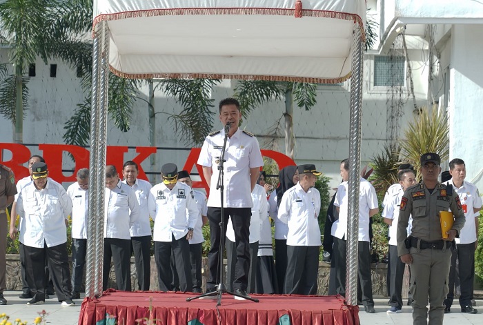 Upacara Bersama dan Halalbihalal Ramadhan 1444 H, Bupati Rohil Minta Seluruh ASN Terus Tingkatkan Kinerja dan Kekompakan