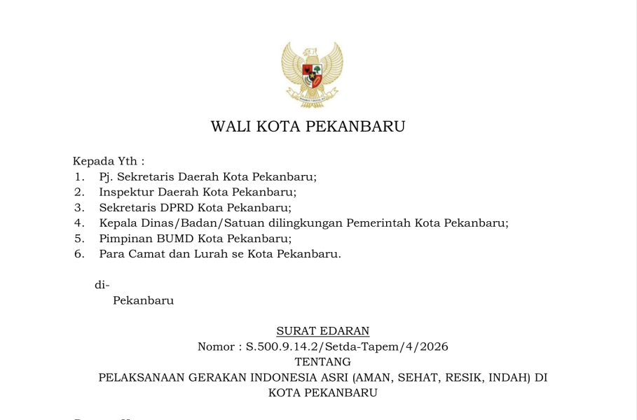 Logo Pekanbaru Beranda  Berita Pemko Pekanbaru Perketat Standar Dapur MBG, BGN Dorong Transparansi dan Kepatuhan SOP Pemko Pekanbaru Perketat Standar Dapur MBG, BGN Dorong Transparansi dan Kepatuhan SOP BERITA PEMKO 21 Februa