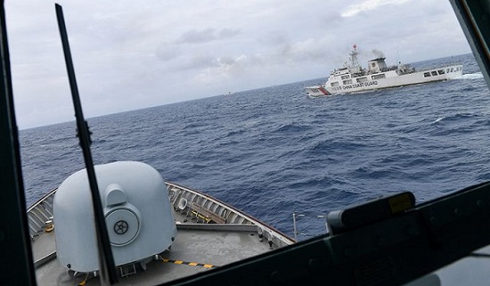 KM Nipah Milik Bakamla Usir Coast Guard China di Perairan natuna Utara
