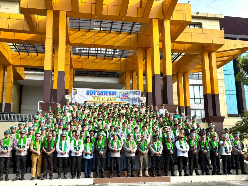 Kapolda Riau Berikan Sambutan di Peringatan HUT Satpam ke-45