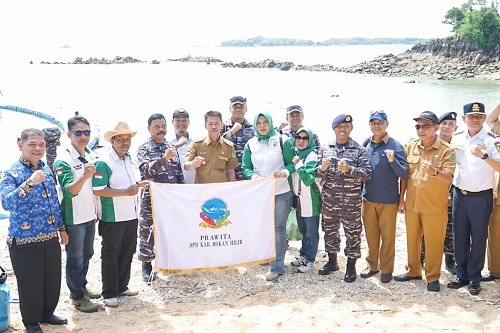 Bupati Rokan Hilir Saksikan Penyerahan Pengelolaan Pulau Jemur dari Lanal Tanjung Balai ke Lanal Dumai