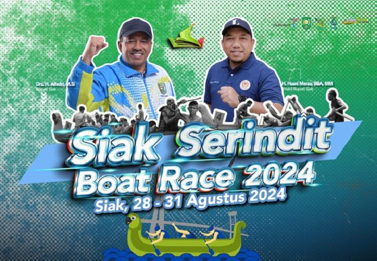 Jangan Lewatkan, Rerindit Boat Race 2024 di Siak, 32 Tim Berlaga Mulai Hari Ini....