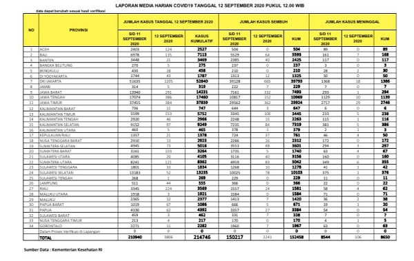 Positif Covid-19 Riau Cetak Rekor Baru 224 Kasus Sehari, 4 Meninggal Dunia