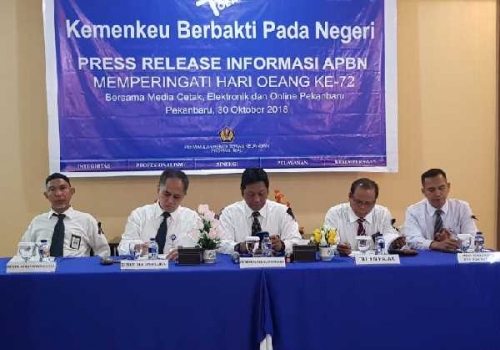Dari Rp 8,44 Triliun, Realisasi APBN 2018 di Riau hanya Terserap Rp5,32 Triliun