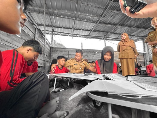 Kondisi SMPN 10 Tambang Jadi Perhatian Bupati Kampar, Langsung Dimasukkan ke Anggaran 2026