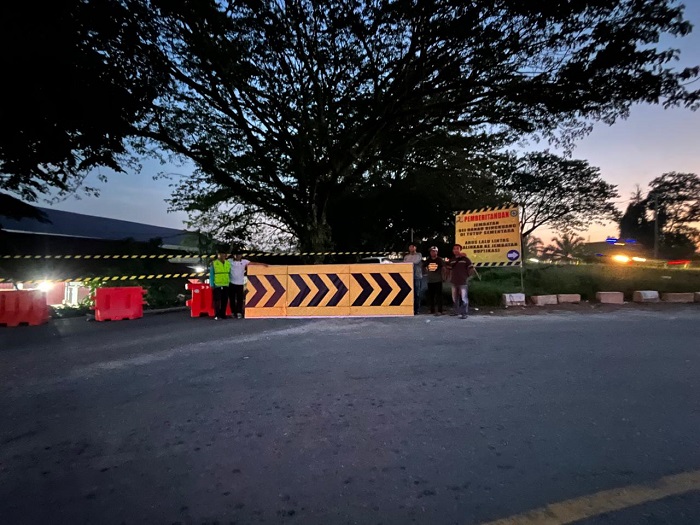 Jembatan Danau Bingkuang Kampar Ditutup Sementara